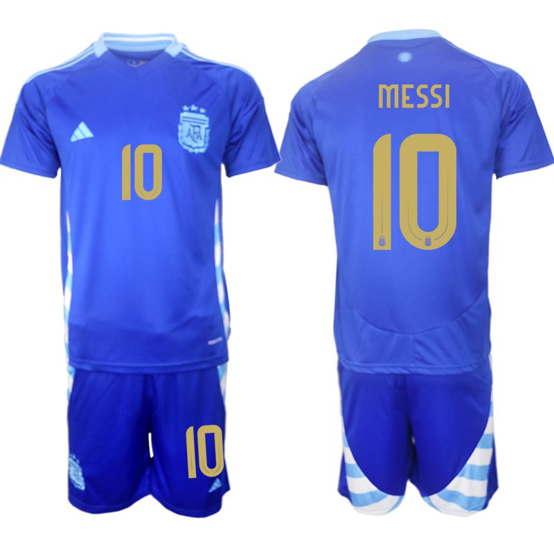 Men 2024-2025 Season Argentina away blue #10 Soccer Jersey->argentina jersey->Soccer Country Jersey
